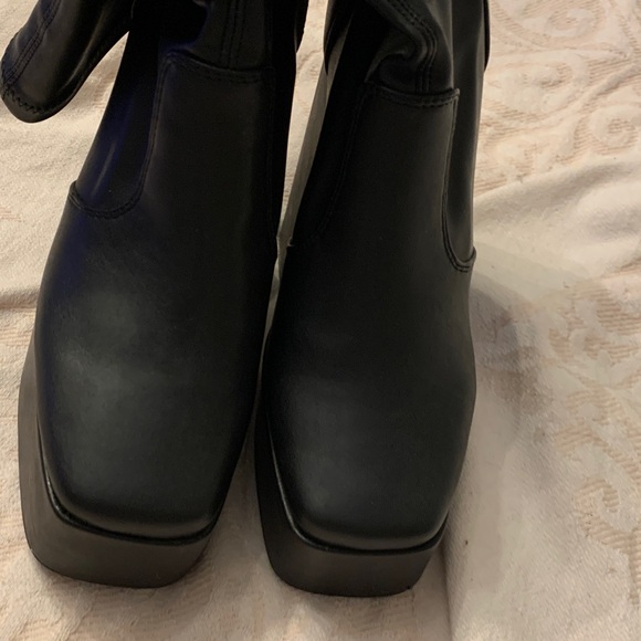 Windsor Smith AngelZ Elegant Black Platform Boots size 7 - Picture 6 of 15